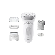 Depilator Braun | SE7-041 Silk épil 7 | Liczba poziomów mocy 2 | Na mokro i na sucho | Biały/Srebrny
