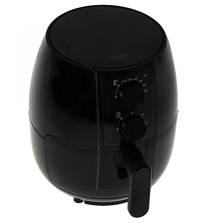 Adler Airfryer Oven | AD 6312 | Moc 1600 W | Ємність 2,5 L | Konwekcja | чорний - 2
