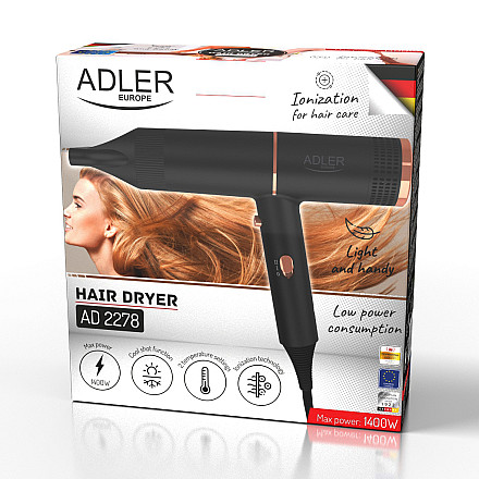 Фен для волосся Adler AD 2278 1400 W Liczba ustawień temperatury 2 - 2