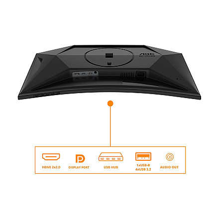 AOC C27G4ZXU | 27 " | VA | FHD | 16:9 | 280 Hz | 1 ms | 1920 x 1080 pikseli | 300 cd/m² | 2 porty HDMI - 14