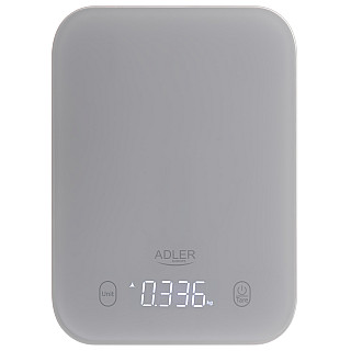 Waga kuchenna Adler | AD 3181g | Шкала 1 g | Typ дисплейa LED | сірий