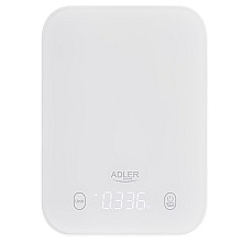 Waga kuchenna Adler | AD 3181w | Шкала 1 g | Typ дисплейa LED | білий