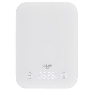 Waga kuchenna Adler | AD 3181w | Шкала 1 g | Typ дисплейa LED | білий