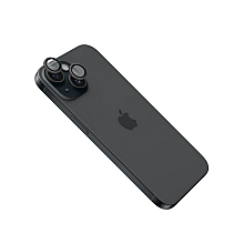Скло aparatu stacjonarnego | Apple | iPhone 16/16 Plus | Скло hartowane | чорний