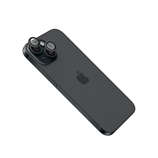 Скло aparatu stacjonarnego | Apple | iPhone 16/16 Plus | Скло hartowane | чорний