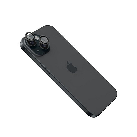 Скло aparatu stacjonarnego | Apple | iPhone 16/16 Plus | Скло hartowane | чорний - 1