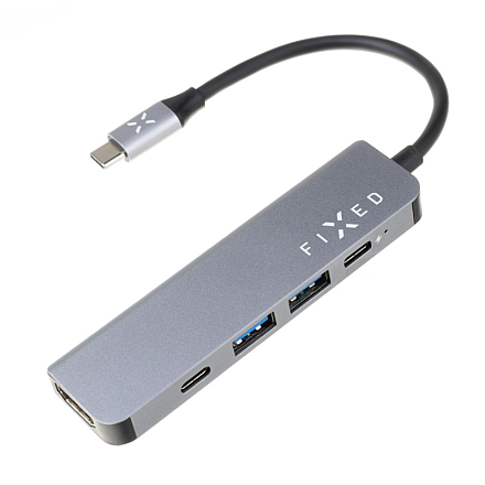 Fixed | 5-portowy USB-C HUB Mini do laptopów i tabletów | FIXHU-MN-GR | Szary - 3