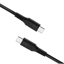 Fixed | Рідкий кабель силіконовий USB-C/USB-C, 2m, 60W | FIXDLS-CC2-BK