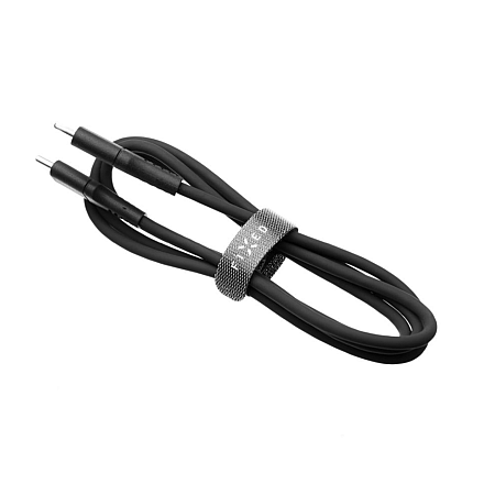 Fixed | Рідкий кабель силіконовий USB-C/USB-C, 2m, 60W | FIXDLS-CC2-BK - 3