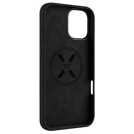 Fixed | MagFlow | Back Cover | Apple | iPhone 16 Plus | Silikon | чорний - 3