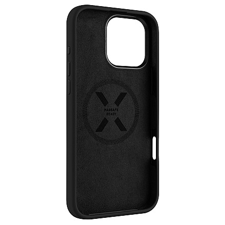 Fixed | MagFlow | Back Cover | Apple | iPhone 16 Pro Max | Silicone | Black - 3