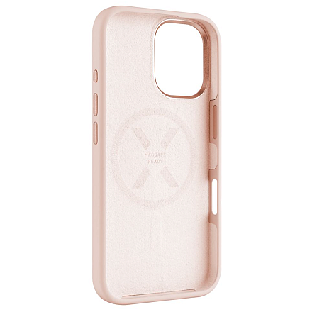 Fixed MagFlow | Back cover | Apple | iPhone 16 | Liquid silicon | Pink - 2