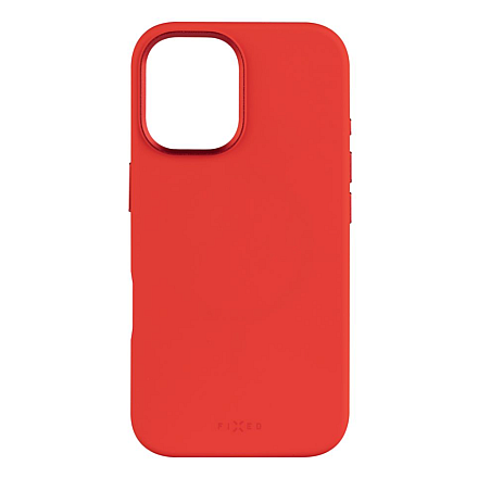 Fixed MagFlow | Back cover | Apple | iPhone 16 | Liquid silicon | Red - 3