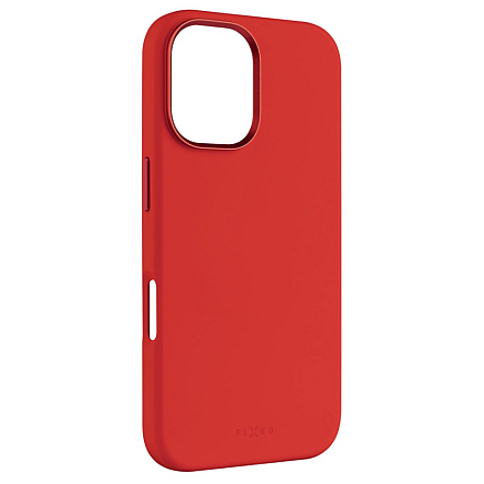 Fixed MagFlow | Back cover | Apple | iPhone 16 | Liquid silicon | Red - 1