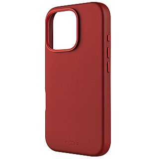 Fixed MagLeather | Back Cover | Apple | iPhone 16 Pro | Leather | Red