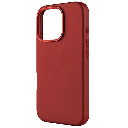 Fixed MagLeather | Back Cover | Apple | iPhone 16 Pro | Leather | Red - 1
