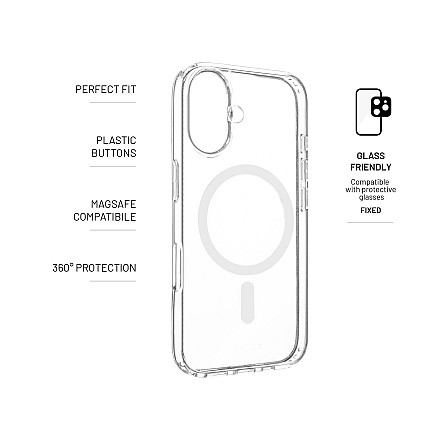 Fixed | MagPure | Back Cover | Apple | iPhone 16 | TPU | Clear - 2