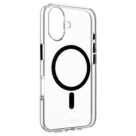 Fixed | MagPurity | Back Cover | Apple | iPhone 16 | TPU | Clear, Black - 1