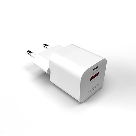 Стаціонарна mini зарядний пристрій дорожня USB-C/USB 20W | FIXC20M-CU-WH - 3
