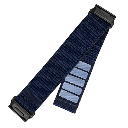 Stały | Sportowy pasek do Garmin QuickFit 22mm | 160-210 mm | Granatowy | Nylon - 1