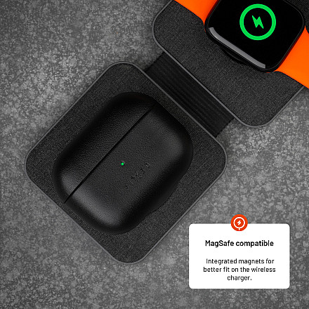 Fixed | Etui na słuchawki douszne z obsługą MagSafe | Apple AirPods Pro 2/Pro 2 (USB-C) | Czarny | Skóra - 3