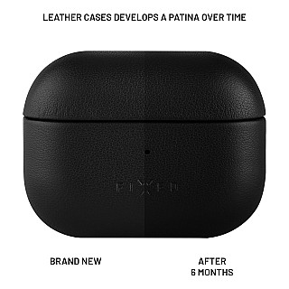 Fixed | Etui na słuchawki douszne z obsługą MagSafe | Apple AirPods Pro 2/Pro 2 (USB-C) | Czarny | Skóra