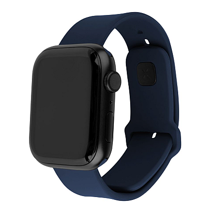 Stały | Sportowy zestaw pasków do Apple Watch 38/40/41 mm | 160-225 mm | Niebieski | Silikonowy - 2