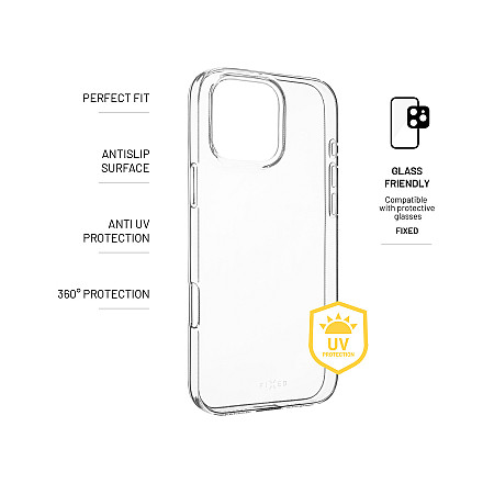 Fixed | Story AntiUV | Back Cover | Apple | iPhone 16 Pro Max | TPU | Clear - 2