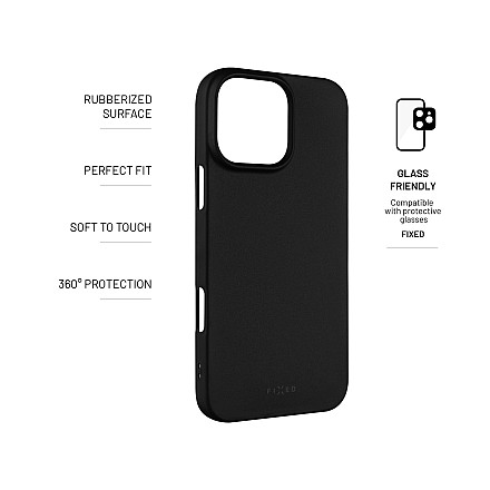 Fixed | Story | Back Cover | Apple | iPhone 16 Pro Max | Rubber | Black - 3
