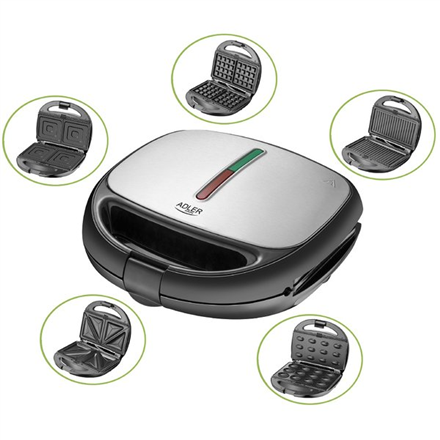 Adler AD 3040 Тостер для сендвічів 1200 W - 2