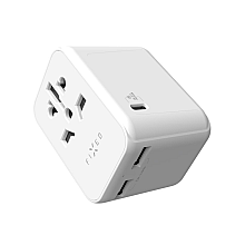 Fixed | Voyager World Адаптер | FIXCT30-1C2A-WH | USB-A/USB-C | Адаптер дорожній