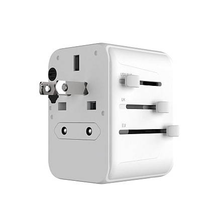 Fixed | Voyager World Адаптер | FIXCT30-1C2A-WH | USB-A/USB-C | Адаптер дорожній - 5