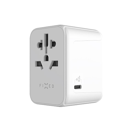 Fixed | Voyager World Адаптер | FIXCT30-1C2A-WH | USB-A/USB-C | Адаптер дорожній - 2