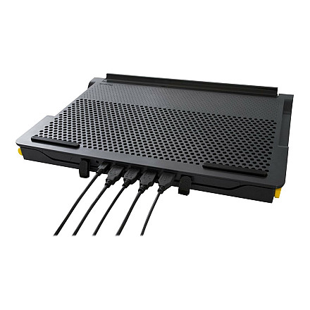 Targus Stand | Chill Mat z 4 portami USB-A - dla laptopów do 16 cali | Czarny/Szary - 10