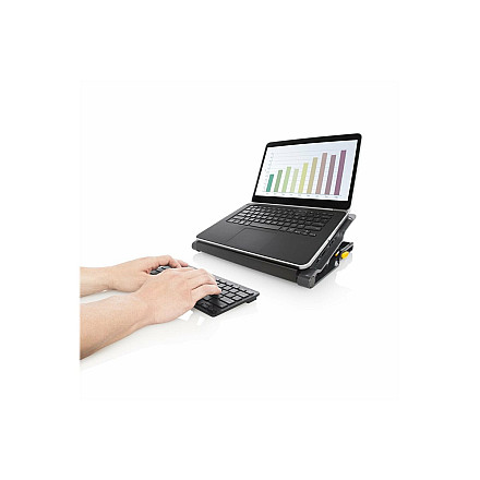 Targus Stand | Chill Mat z 4 portami USB-A - dla laptopów do 16 cali | Czarny/Szary - 8