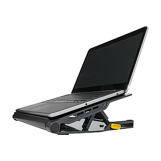 Targus Stand | Chill Mat z 4 portami USB-A - dla laptopów do 16 cali | Czarny/Szary