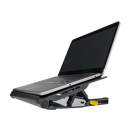 Targus Stand | Chill Mat z 4 portami USB-A - dla laptopów do 16 cali | Czarny/Szary - 1