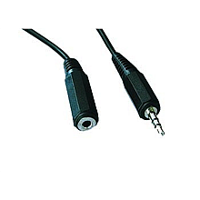 Cablexpert | Przedłużacz audio | Żeński | Mini-phone stereo 3,5 mm | Mini-phone stereo 3,5 mm | Czarny | 3 m