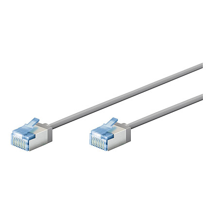 Goobay 74304 Ультра-еластичний кабель патч-корд CAT 6A, вузький, U/UTP, 0,15 м, сірий | Goobay - 1