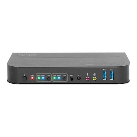 KVM-перемикач Digitus, 2-портовий, 4K60Hz, 2 входи DP, 1 вихід DP/HDMI | DS-12850 - 2