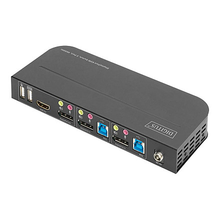 KVM-перемикач Digitus, 2-портовий, 4K60Hz, 2 входи DP, 1 вихід DP/HDMI | DS-12850 - 3