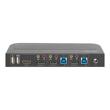 KVM-перемикач Digitus, 2-портовий, 4K60Hz, 2 входи DP, 1 вихід DP/HDMI | DS-12850 - 4