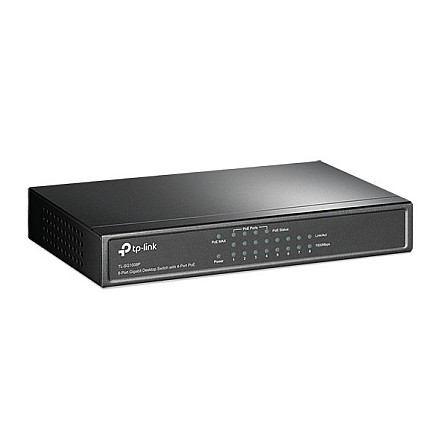 TP-LINK | Switch | TL-SG1008P | Niezarządzalny | Desktop | Porty 1 Gb/s (RJ-45) w liczbie 8 | Porty PoE w liczbie 4 | Typ zasilania Zewnętrzny | 36 miesięcy - 10