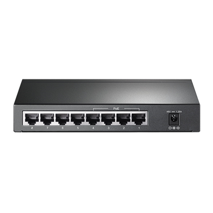 TP-LINK | Switch | TL-SG1008P | Niezarządzalny | Desktop | Porty 1 Gb/s (RJ-45) w liczbie 8 | Porty PoE w liczbie 4 | Typ zasilania Zewnętrzny | 36 miesięcy - 3
