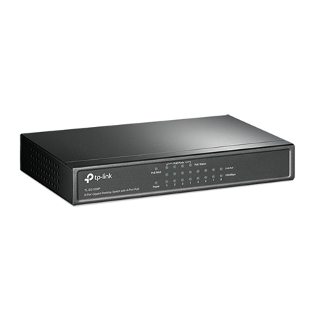 TP-LINK | Switch | TL-SG1008P | Niezarządzalny | Desktop | Porty 1 Gb/s (RJ-45) w liczbie 8 | Porty PoE w liczbie 4 | Typ zasilania Zewnętrzny | 36 miesięcy - 5