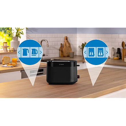 Toster kompaktowy Bosch TAT2M123 MyMoment Moc 950 W Liczba gniazd 2 - 3