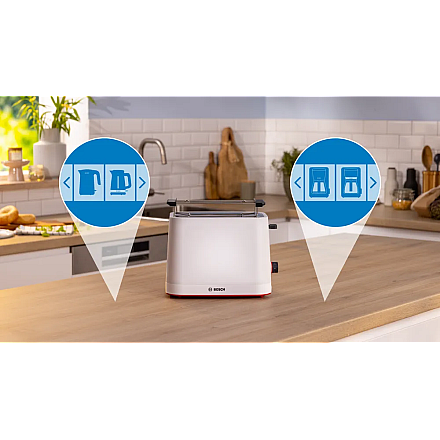 Toster kompaktowy Bosch TAT3M121 MyMoment Liczba gniazd 2 - 2