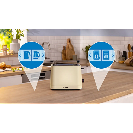 Компактний тостер Bosch TAT3M127 MyMoment Кількість слотів 2 - 3