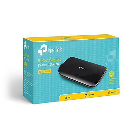 TP-LINK Комутатор TL-SG1008D Некерований - 12
