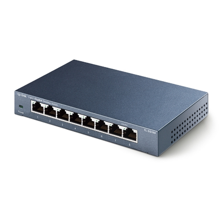 TP-LINK | Switch | TL-SG108 | Niezarządzalny | Desktop | 1 Gb/s (RJ-45) ilość portów 8 | Typ zasilania Zewnętrzny | 36 miesięcy - 3